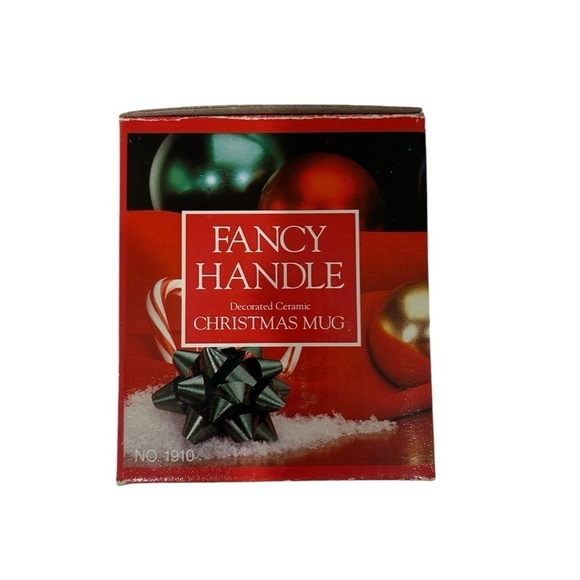 Christmas Mug with Fancy Handle Decorated - New in Box - Picture 14 of 15